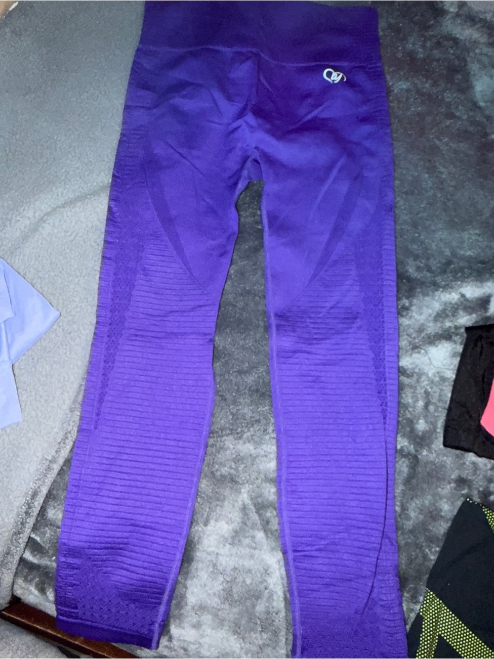 Women Purple Seamless Leggings top available on separate post